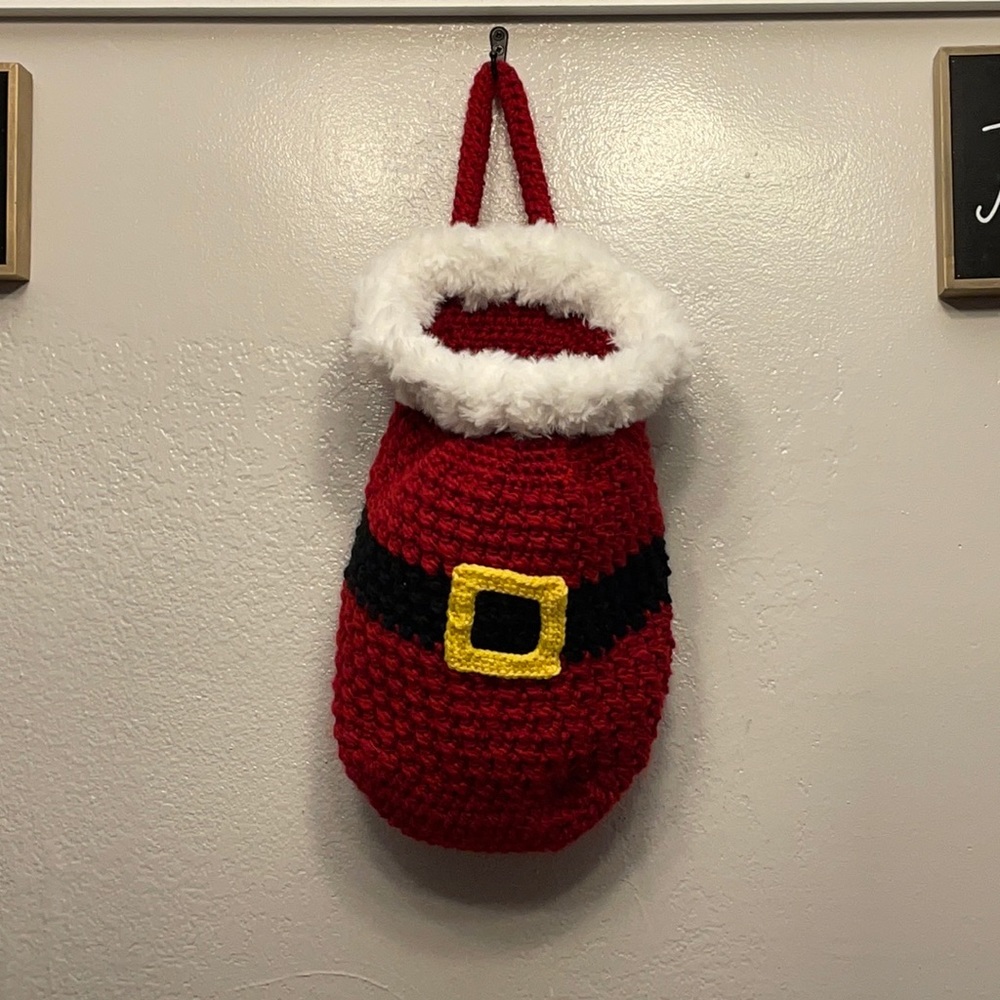 Santa Bag For Mittens, Gloves, Scarfs